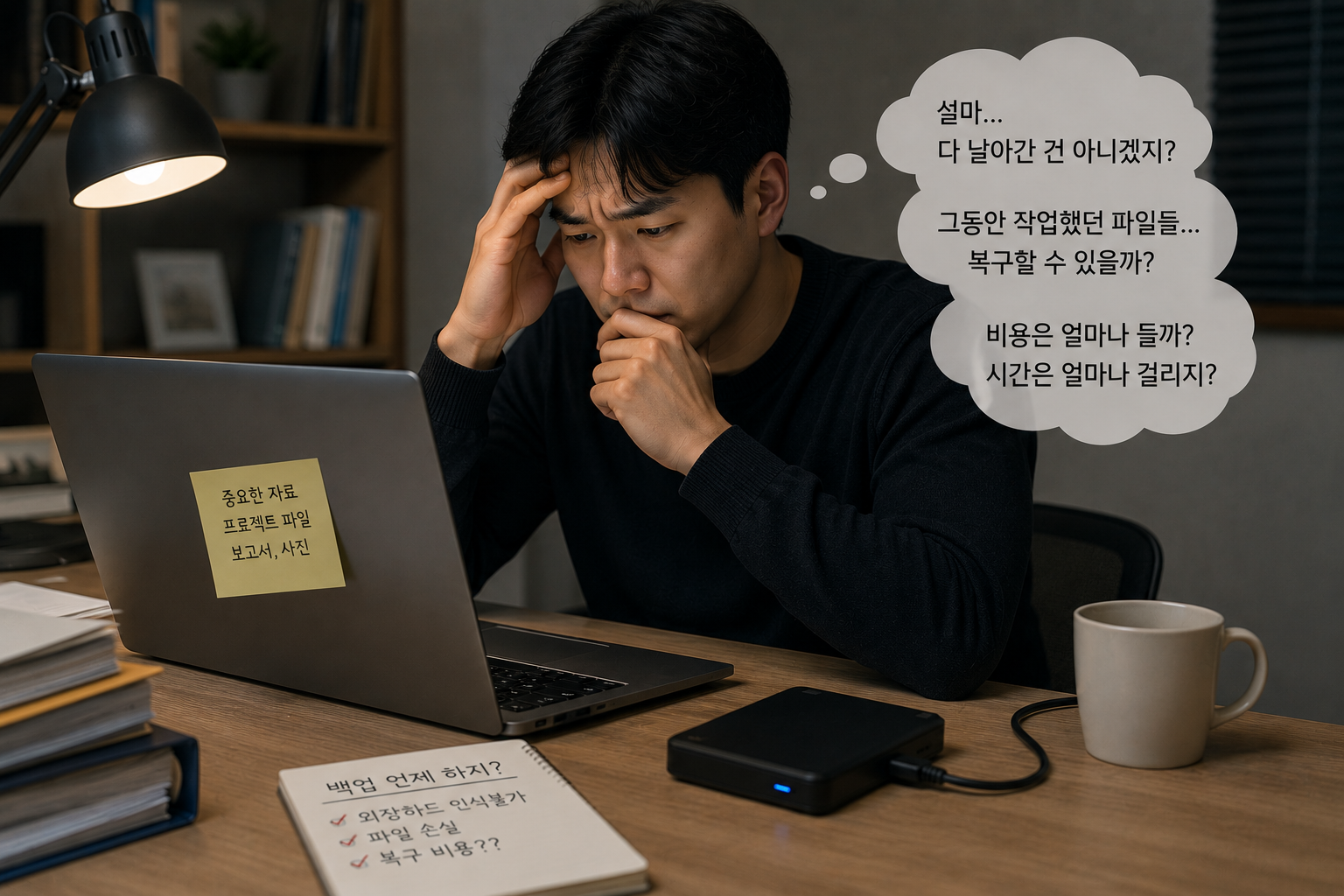 외장하드 인식불가 복구사례